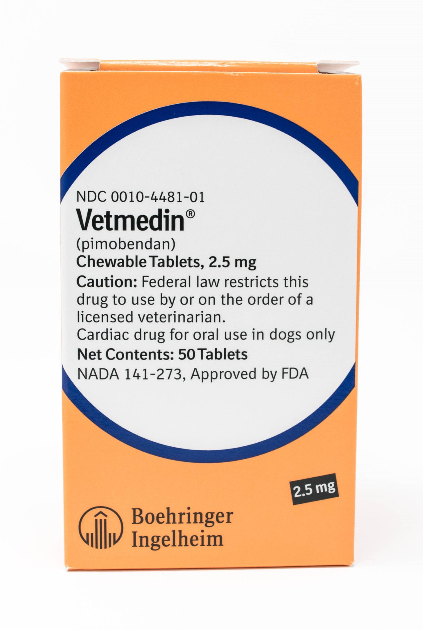 Vet Approved Rx Vetmedin 2.5mg Chewable tablet 50cnt for Pets