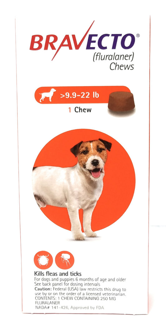 Vet Approved Rx Bravecto for Small Dogs 10-22 lbs -Orange 1 Dose