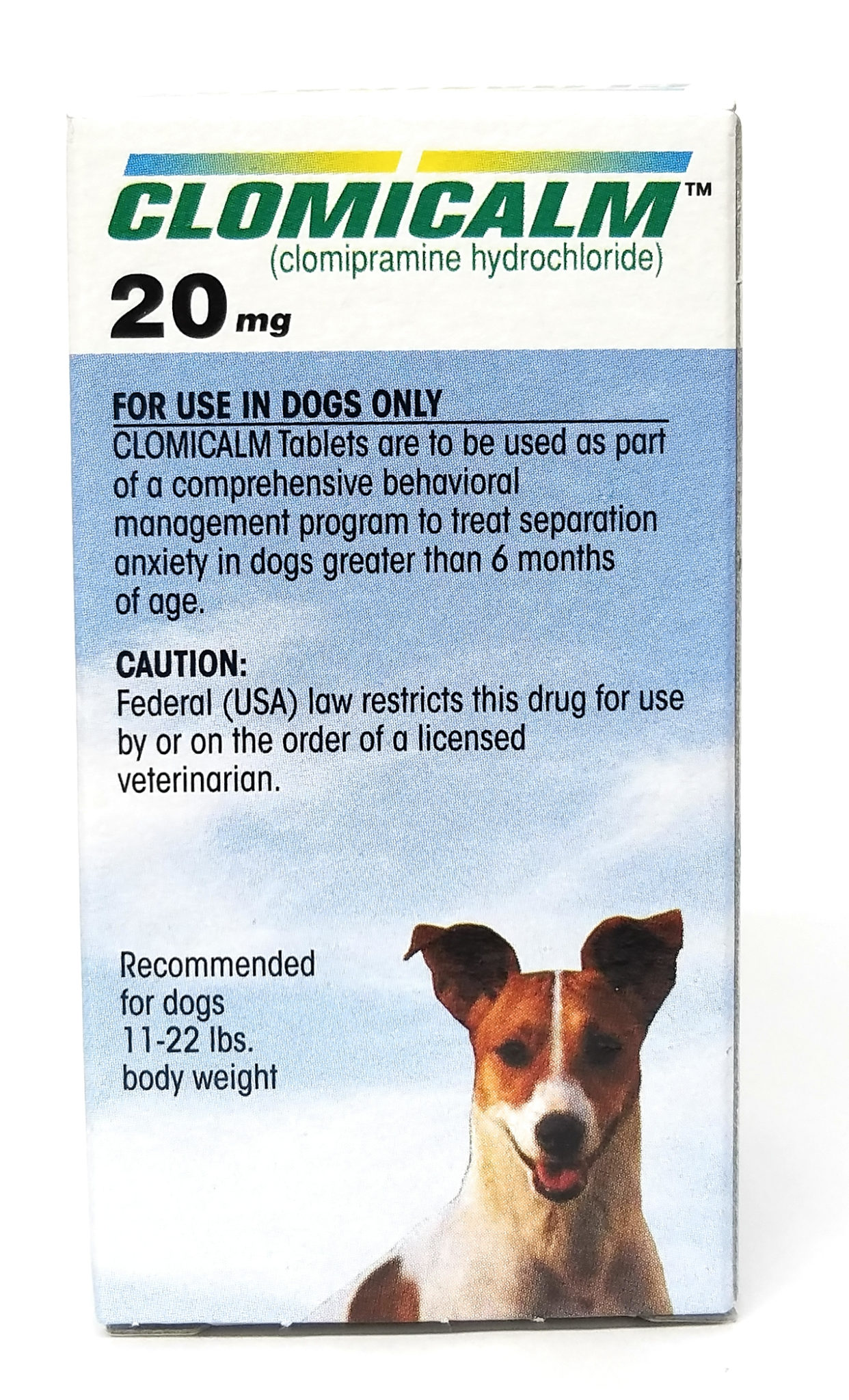 Vet Approved Rx Clomicalm 20mg 30 Count Bottle for Pets