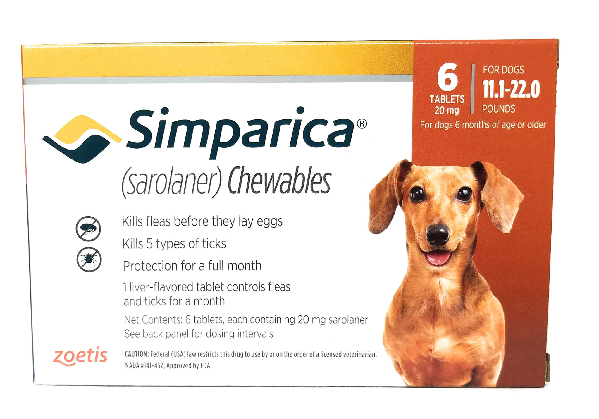 vet-approved-rx-simparica-chewable-tablets-orange-11-1-22lbs-6-dose-for