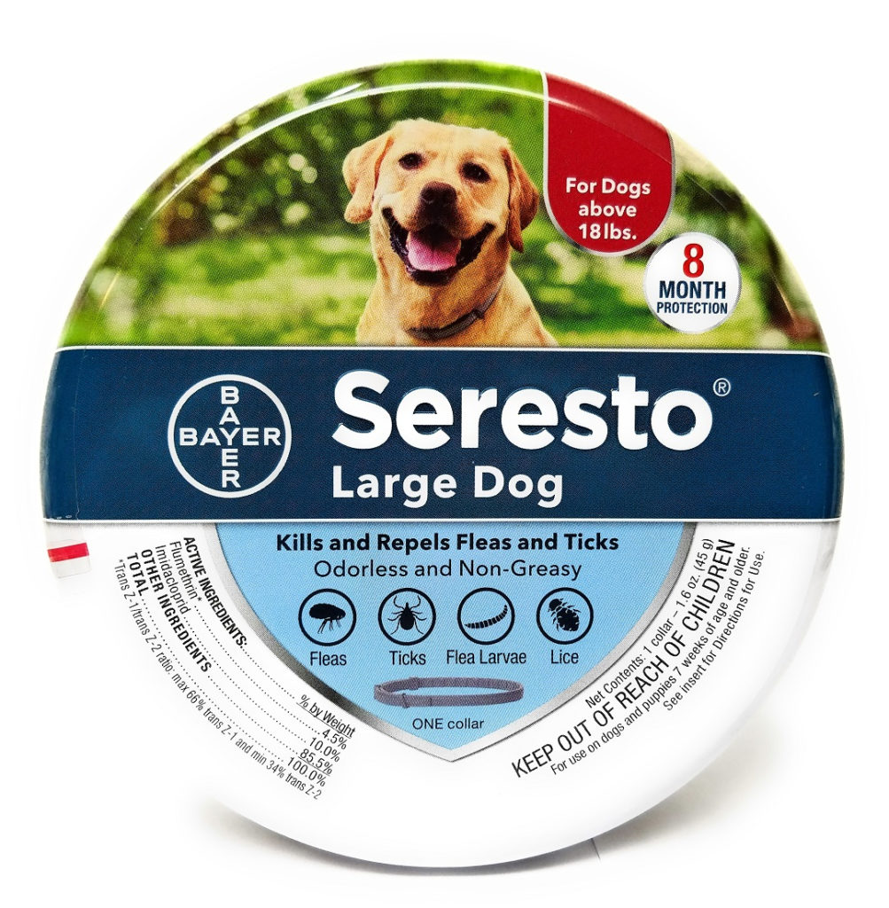 Vet Approved Rx Seresto Collar for Large Dogs Over 18lbs.