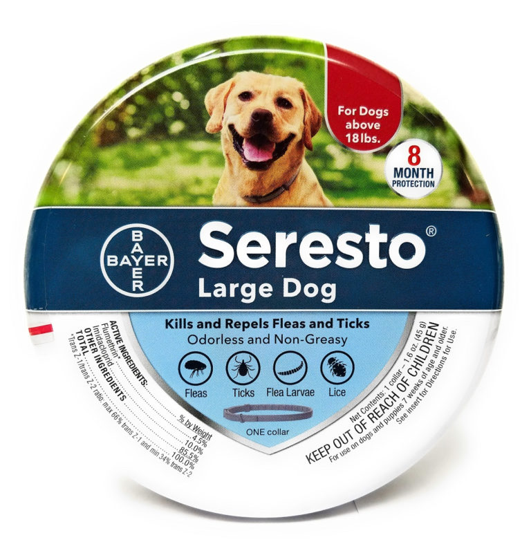 Vet Approved Rx Seresto Collar for Large Dogs Over 18lbs.