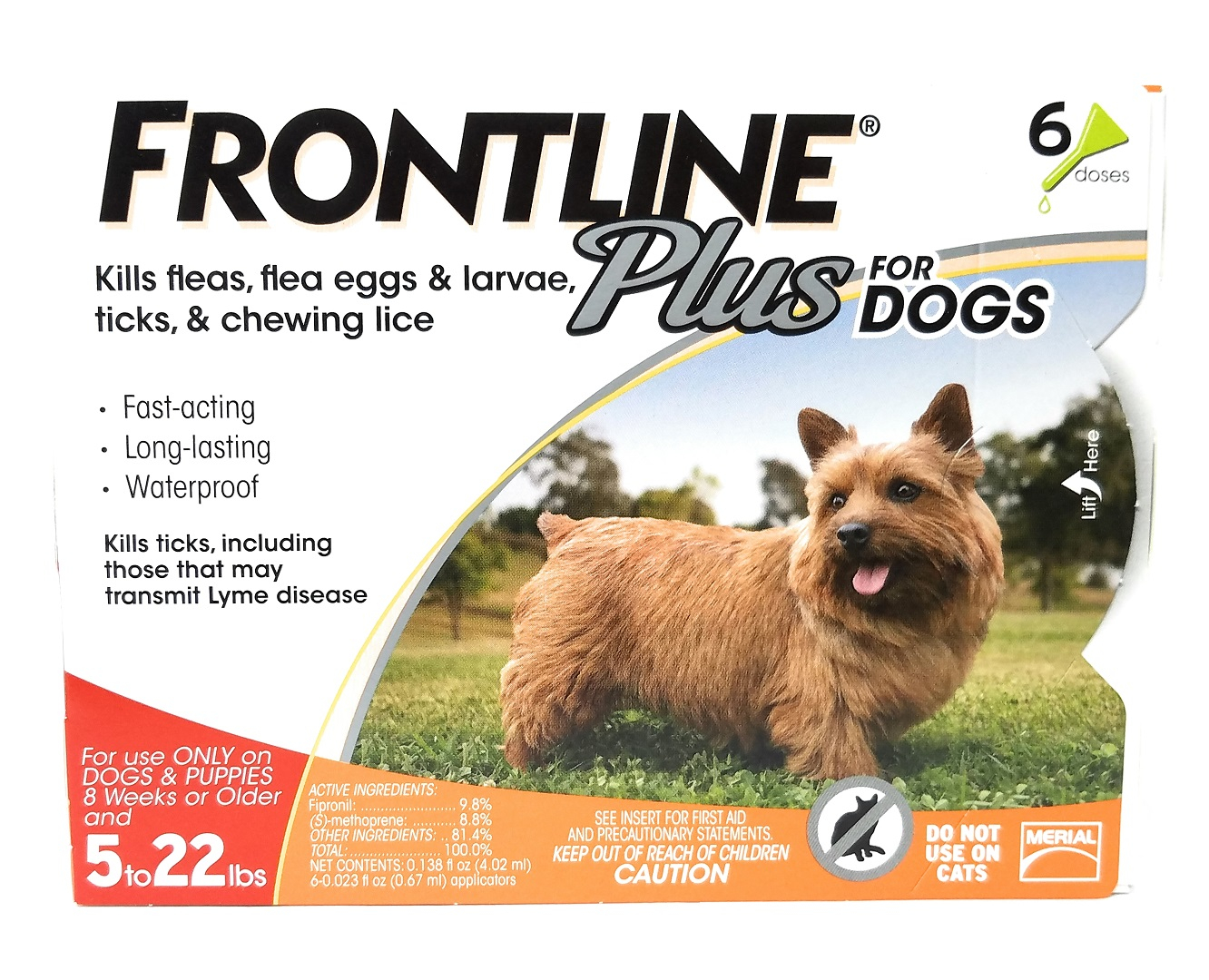 Vet Approved Rx Frontline Plus for Dogs up to 22 lbs-6 Doses