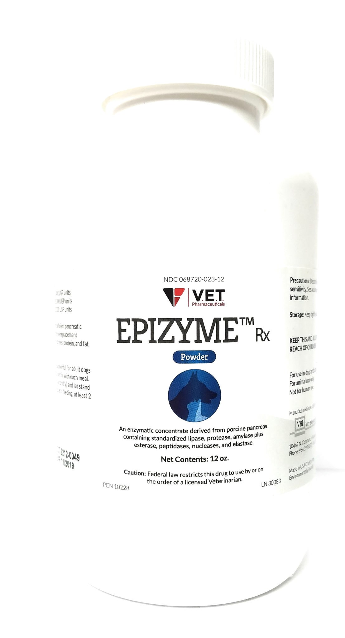Vet Approved Rx Epizyme Pancreatic Powder 12 oz for Pets