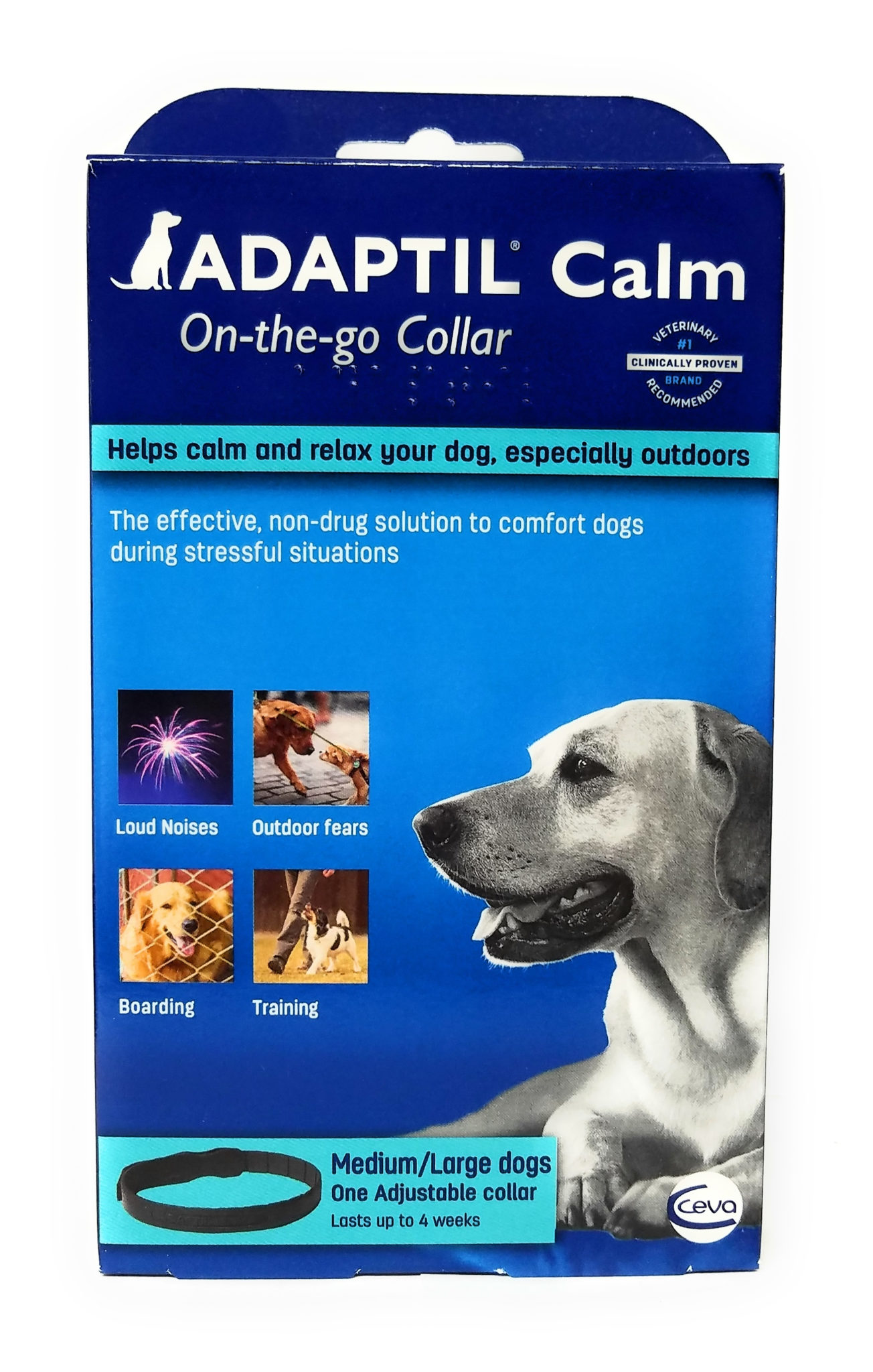 Vet Approved Rx Adaptil Collar DAP Dog Appeasing Pheromone Med & Large Dogs 27 inch Collar