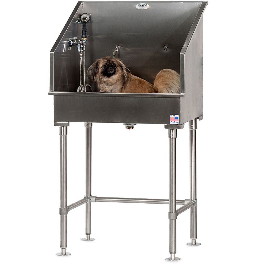 Pet Pro Supply Company PetLift Stainless Steel Mini Dog Grooming Bath