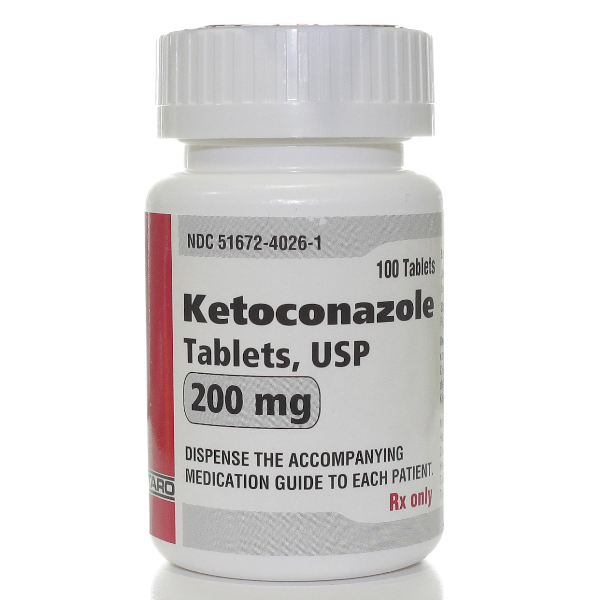 Vet Approved Rx Ketoconazole 200mg Tablets 100 Count Bottle for Pets