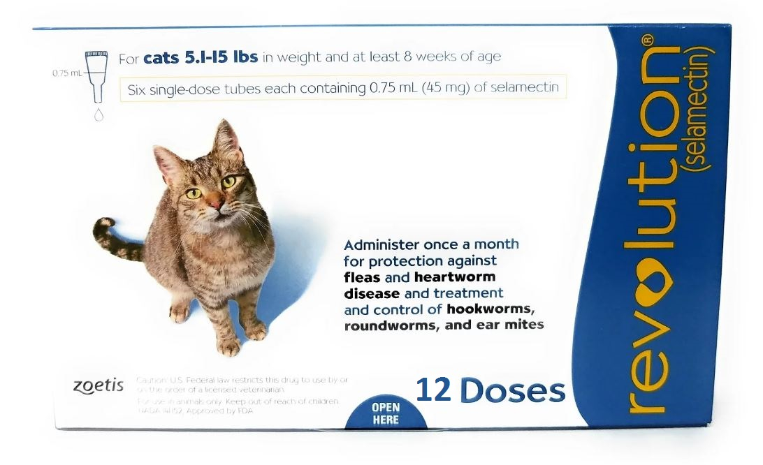 Vet Approved Rx Revolution For Cats 515 lbs 12 Doses